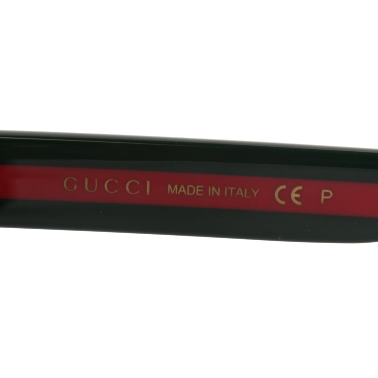 Acetate Square Frame Web Sunglasses GG0341S Black