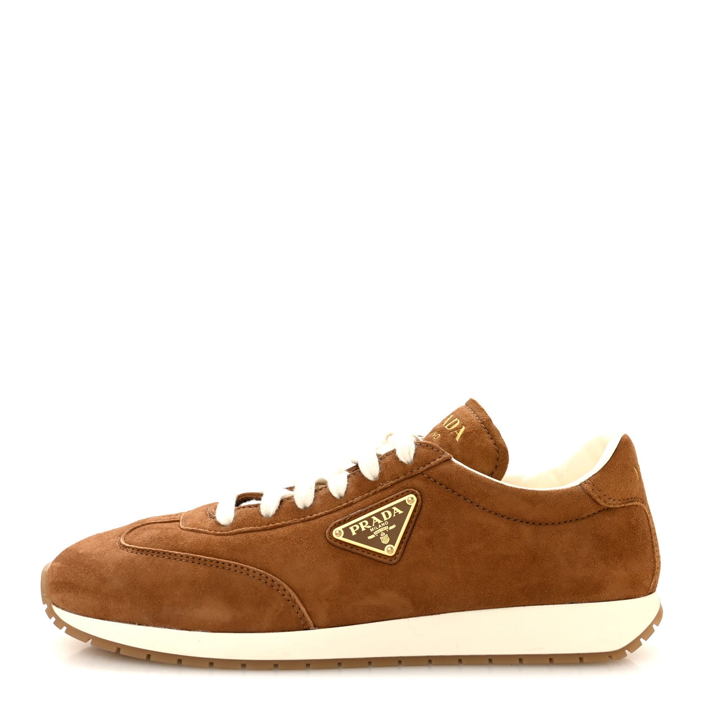 Suede Logo Womens Low Top Sneakers 40 Cocoa Brown