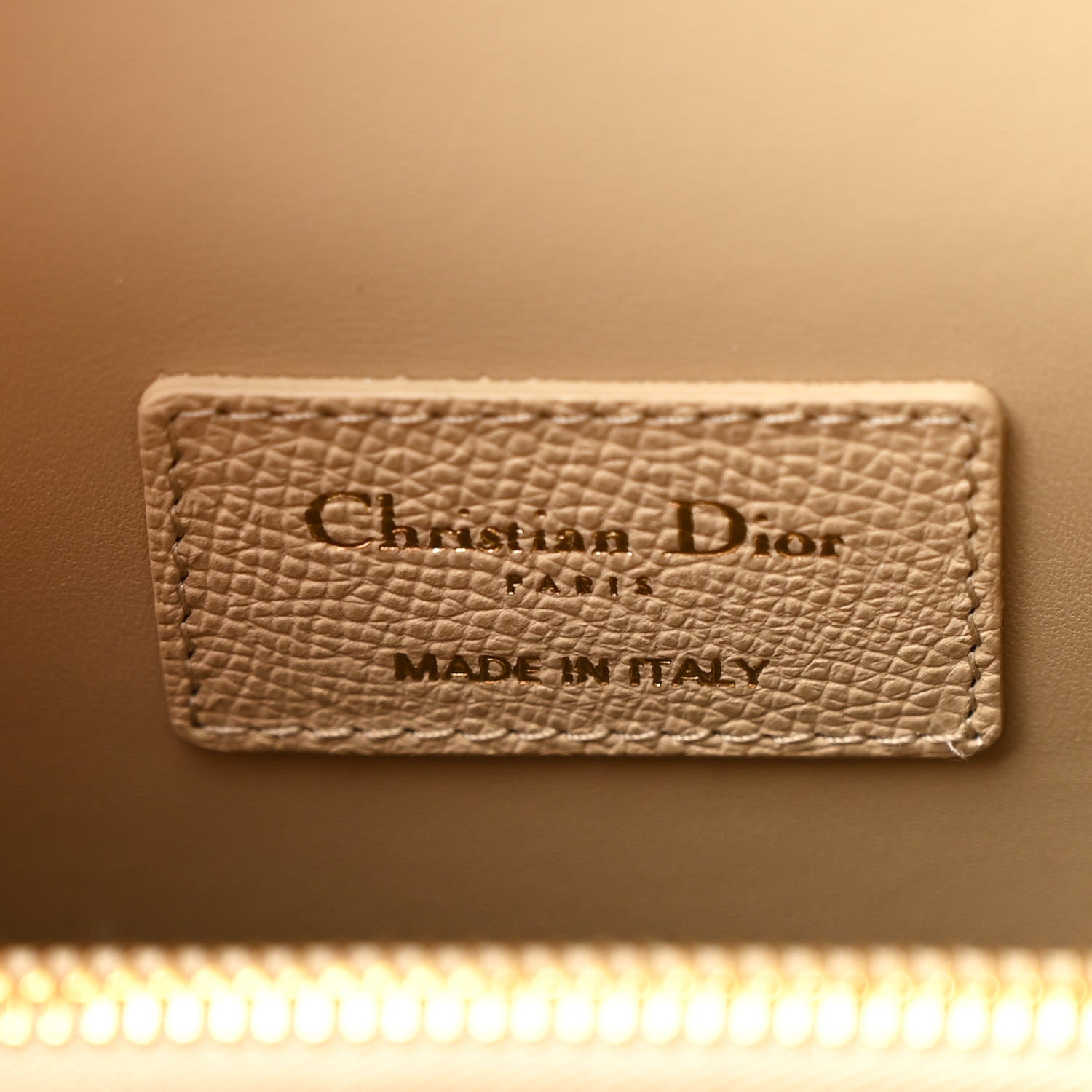 Christian Dior Grained Calfskin Medium St. Honore Tote Beige 7 of 10
