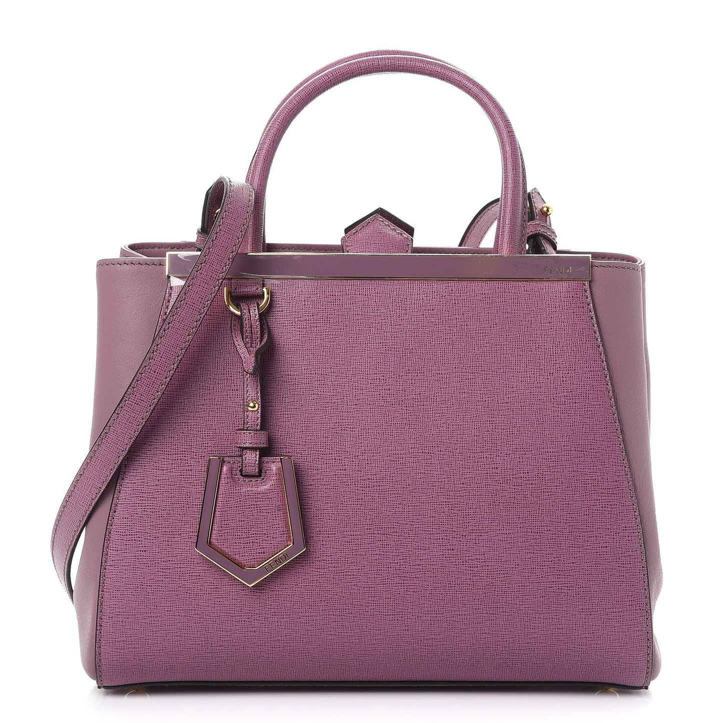 Vitello Elite Flamingo Petite 2Jours Tote Lilla Glicine