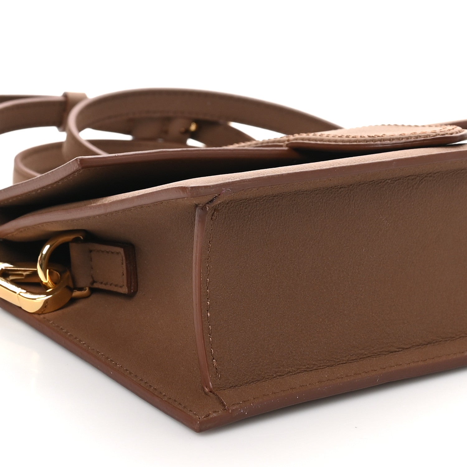 Jacquemus Rubberized Calfskin Le Grand Bambino Brown 8 of 9