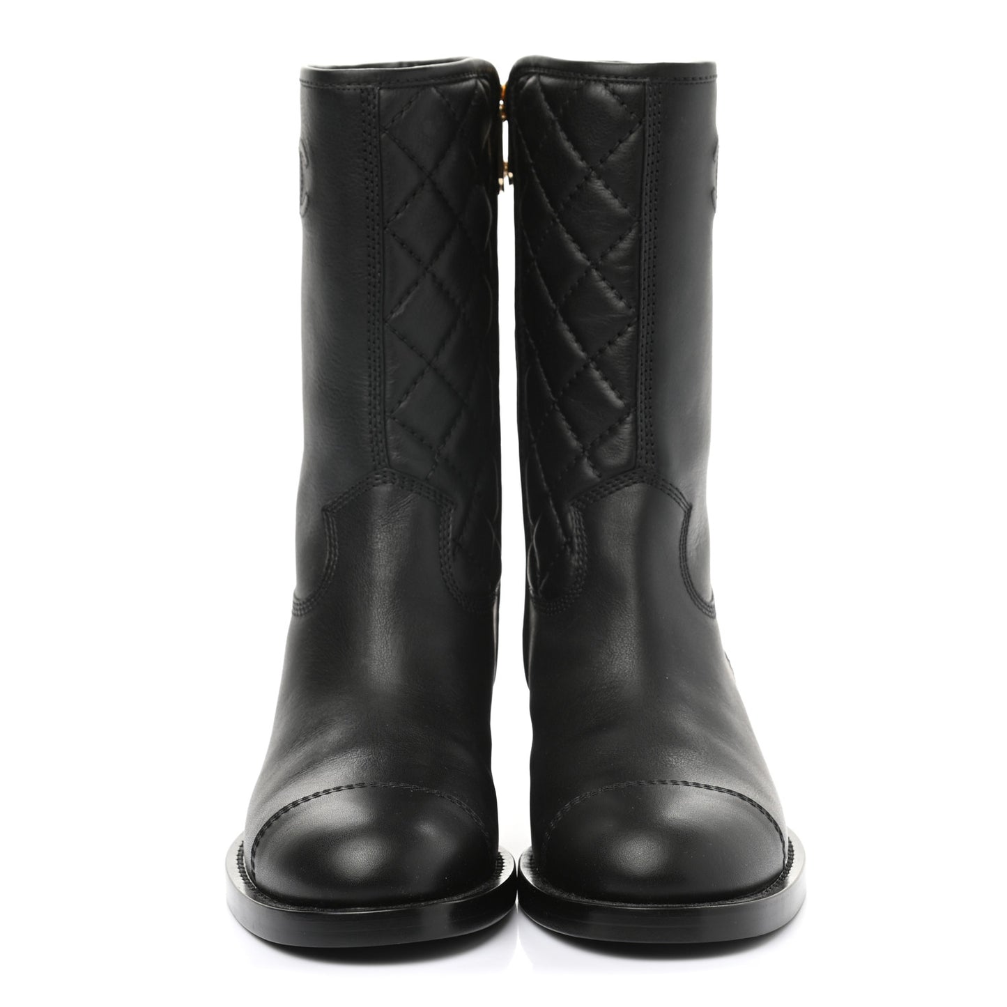 Calfskin CC Boots 37 Black