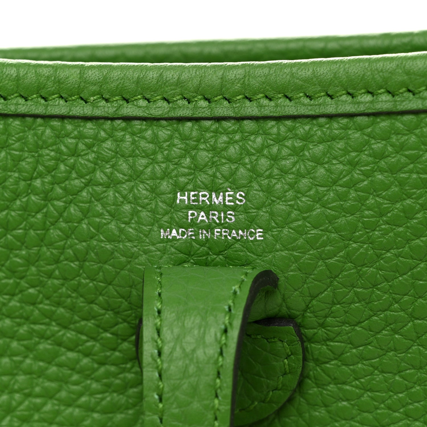 Hermes Taurillon Maurice Evelyne TPM Vert Yucca 5 of 10