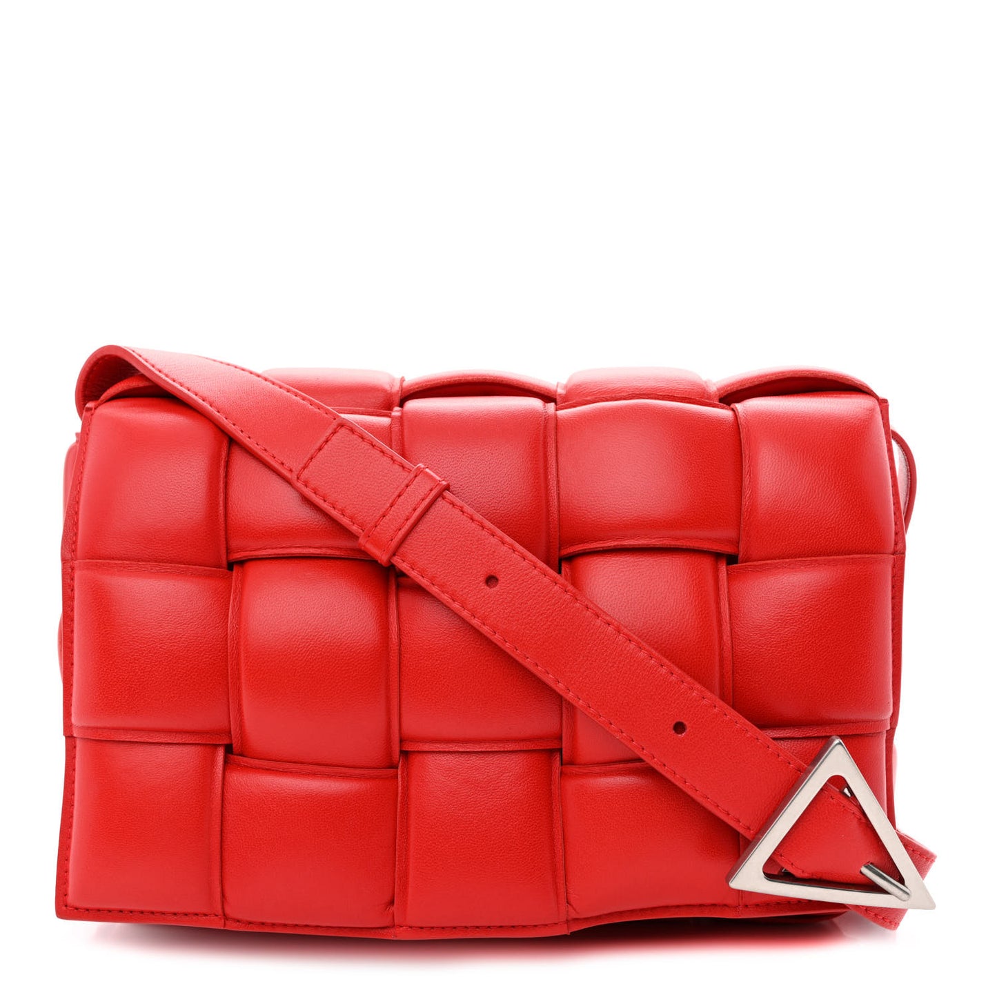 Nappa Maxi Intreccio Padded Cassette Crossbody Bag Firework