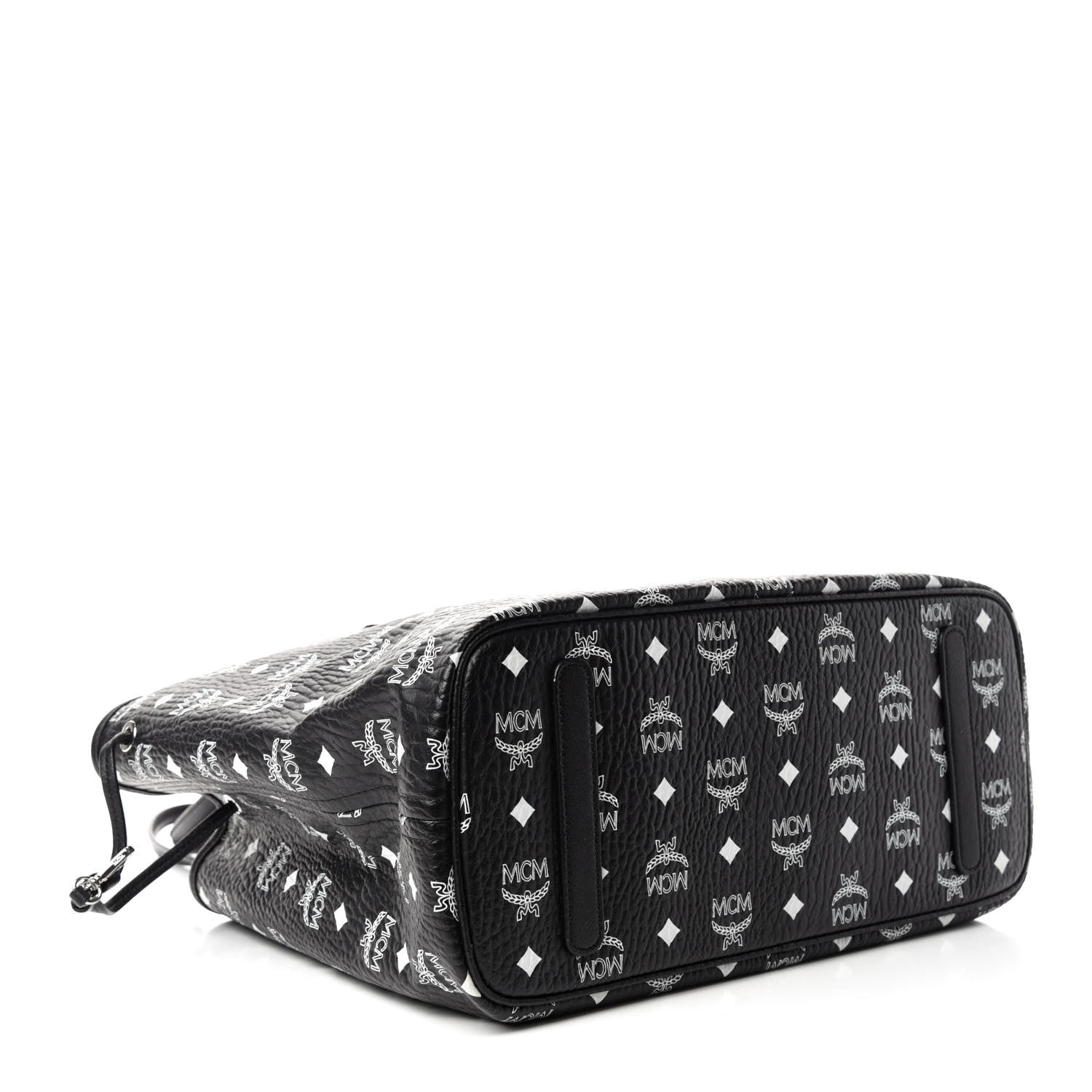 MCM Visetos Medium Project Reversible Shopper Tote Black 4 of 15