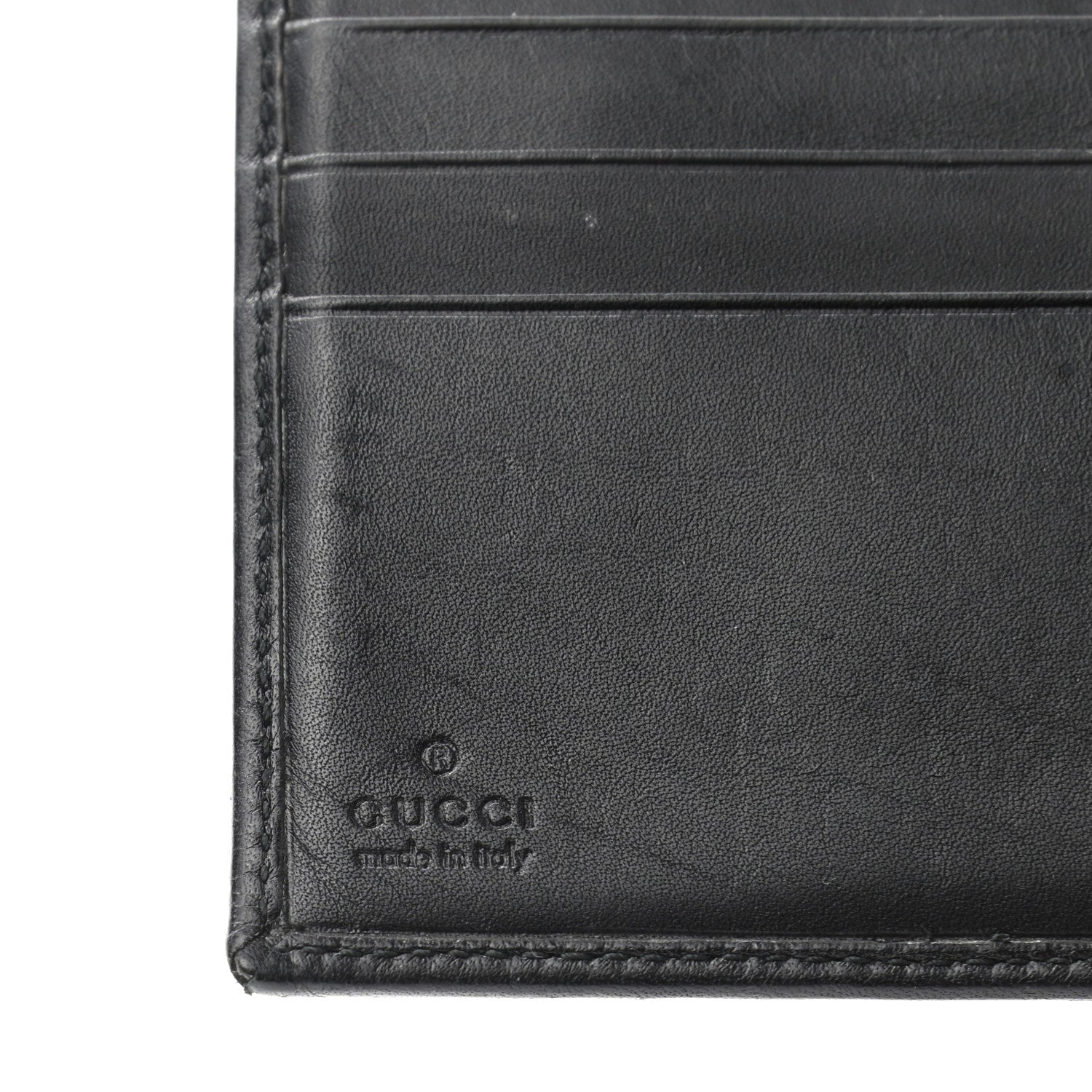 Gucci Monogram Flap Wallet Black 7 of 14