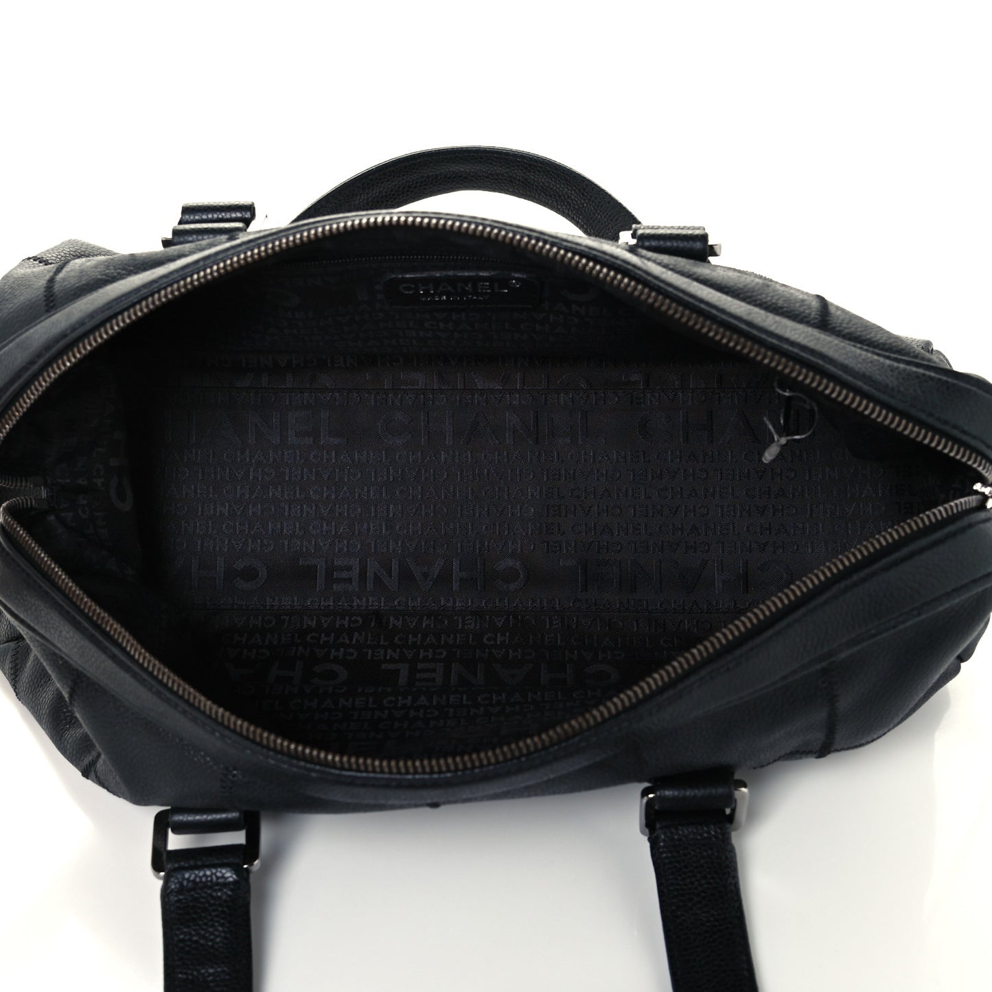 Caviar Square Stitched Tote Black