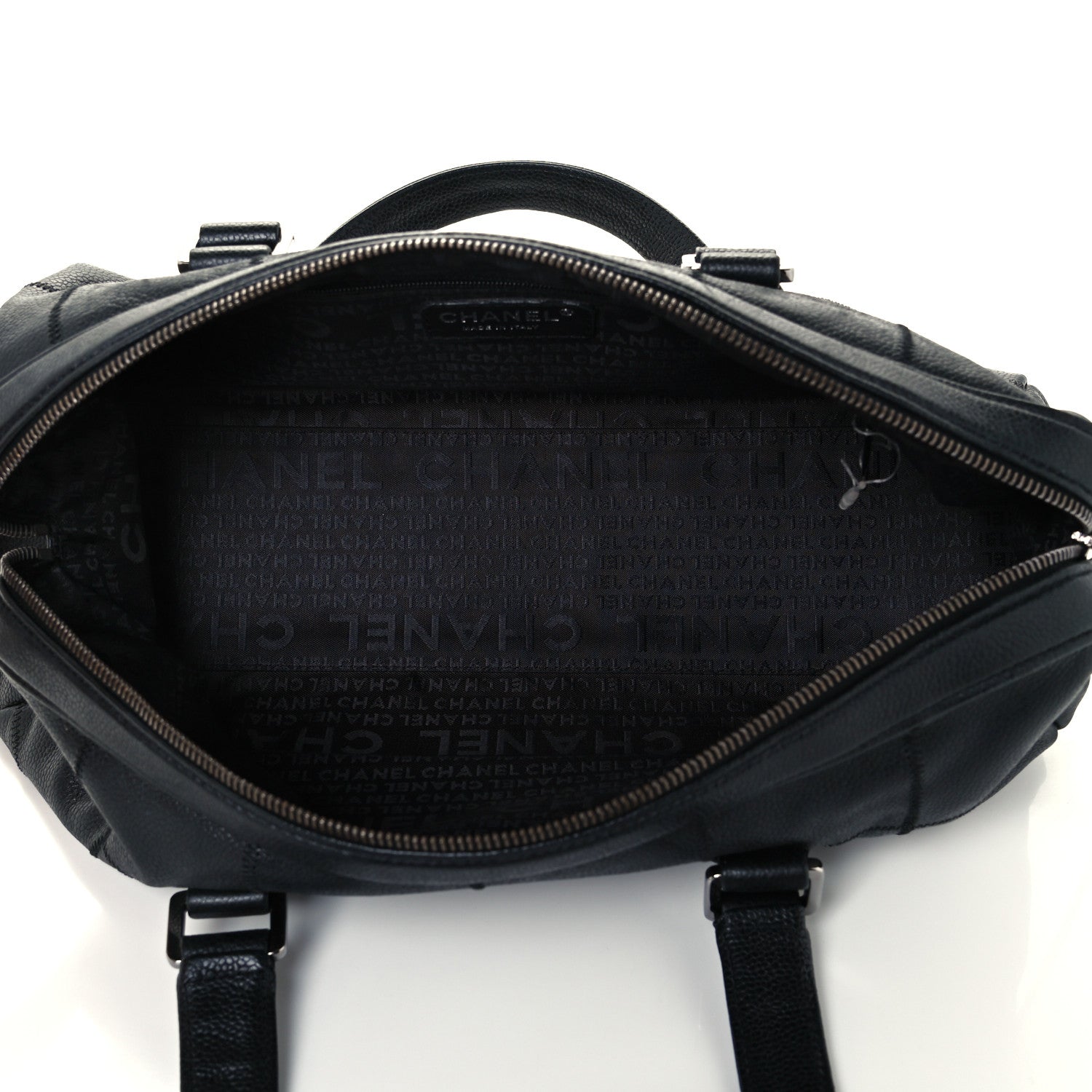 Chanel Caviar Square Stitched Tote Black 4 of 9