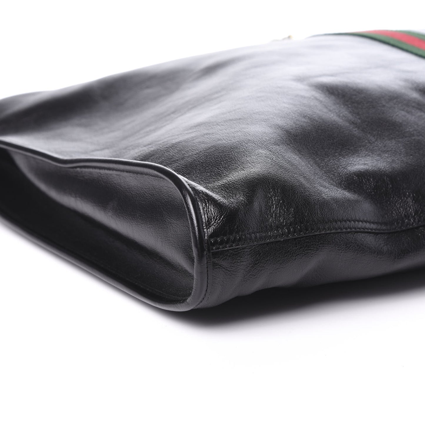 Calfskin Maxi Rajah Chain Tote Black