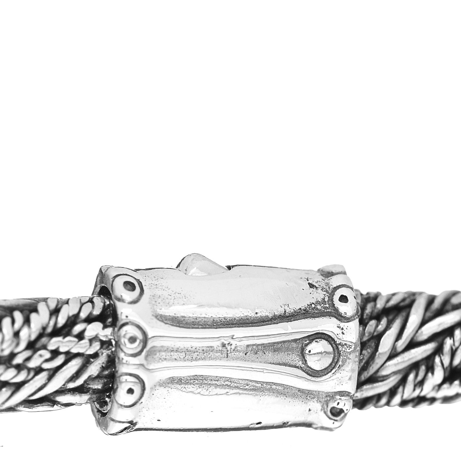John Hardy Sterling Silver 6mm Bamboo Twisted Chain Bracelet 3 of 4