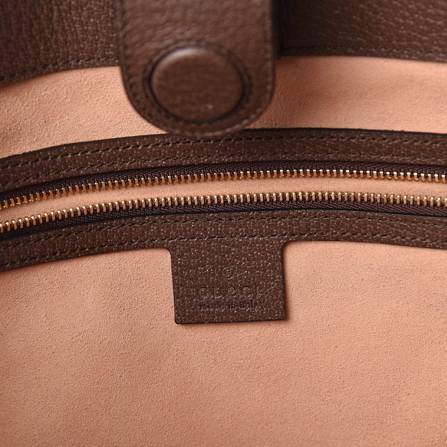 GG Supreme Monogram Medium Ophidia Shopping Tote Brown