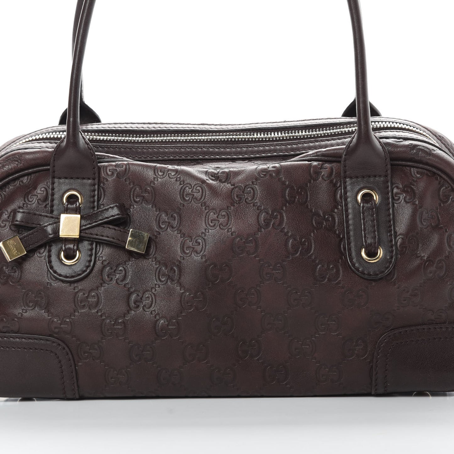 Guccissima Small Princy Satchel Brown
