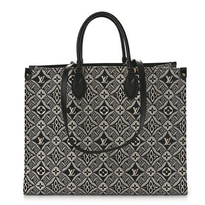 Louis Vuitton Jacquard Since 1854 Onthego GM Grey 1 of 8