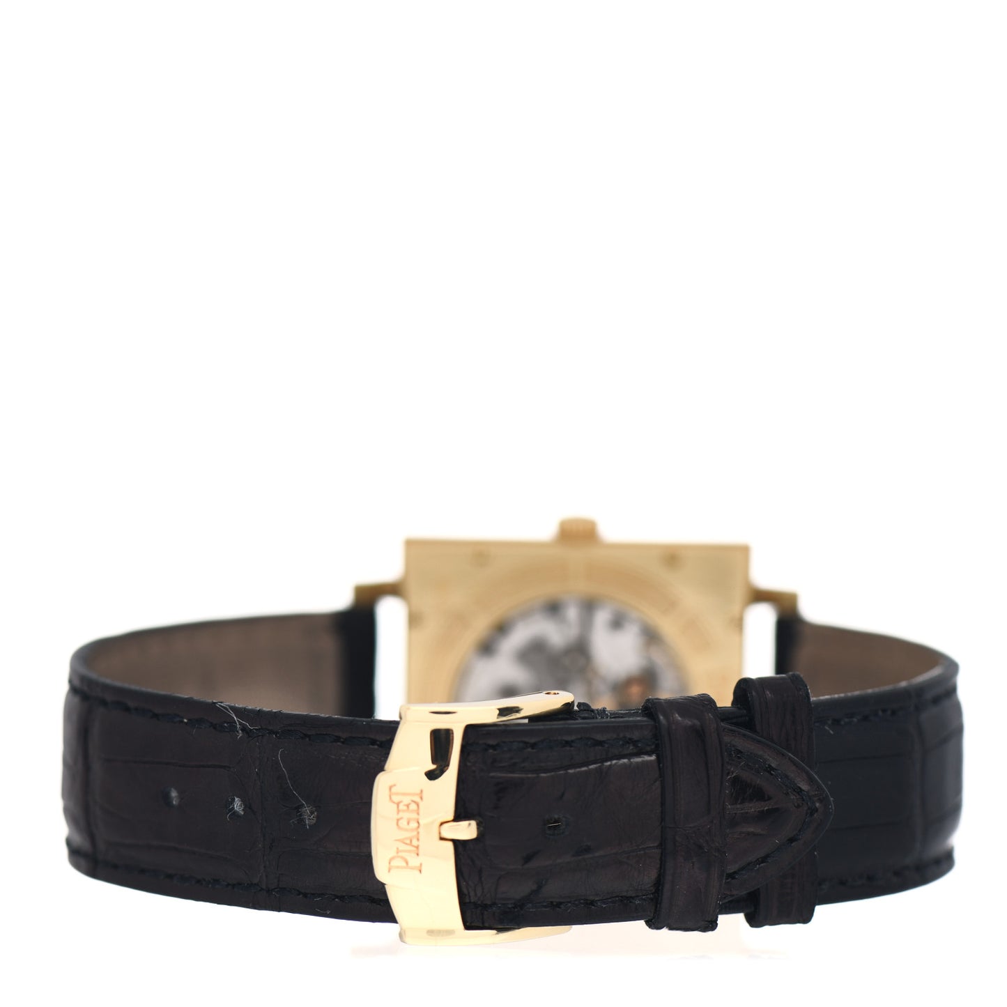 18K Yellow Gold Alligator 30mm Altiplano Ultra Thin Manual Winding Watch
