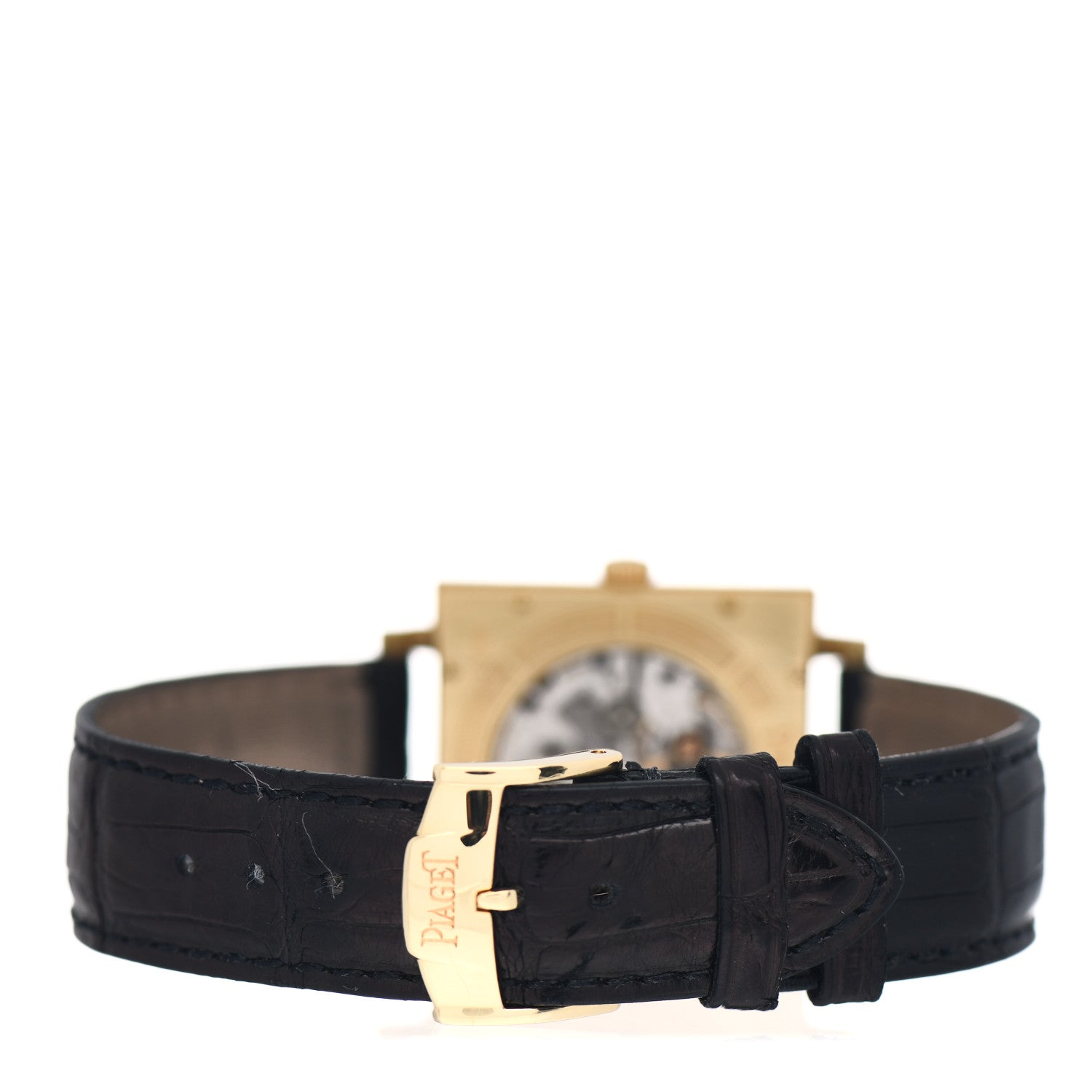 Piaget 18K Yellow Gold Alligator 30mm Altiplano Ultra Thin Manual Winding Watch 3 of 4