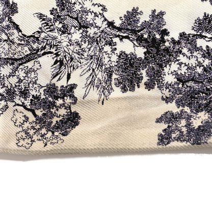 Christian Dior Silk Toile De Jouy Mitzah Scarf White 6 of 6