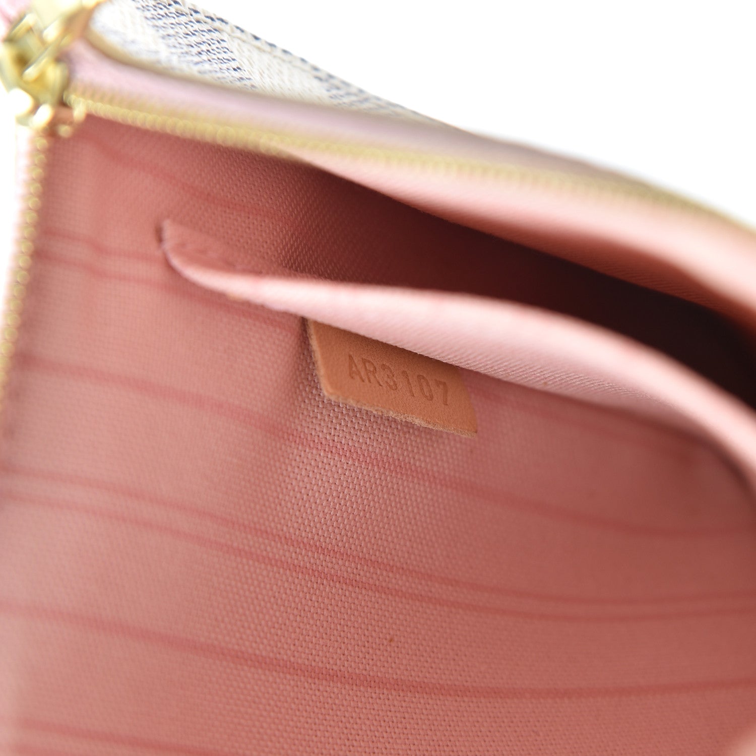 Louis Vuitton Damier Azur Neverfull MM GM Pochette Rose Ballerine 7 of 7