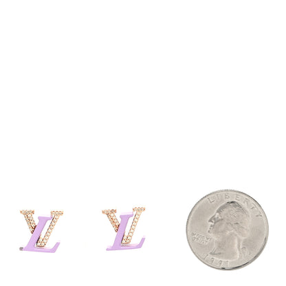 Louis Vuitton Crystal LV Iconic Sweety Earrings Lilac 2 of 5
