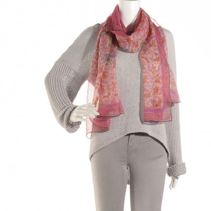 Hermes Silk Mousseline Chasse En Inde Scarf 140 2 of 5