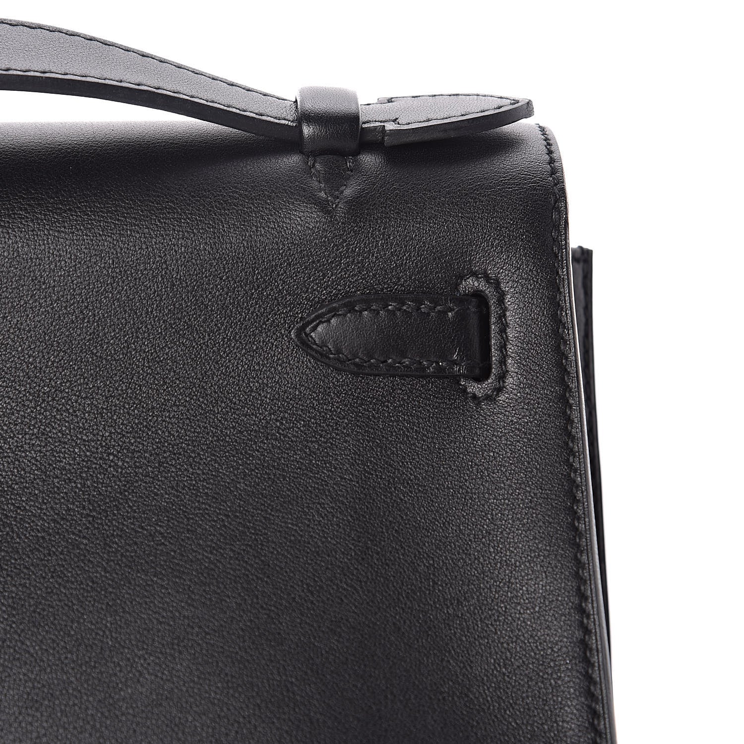 Hermes Swift Kelly Pochette Clutch Black 16 of 24