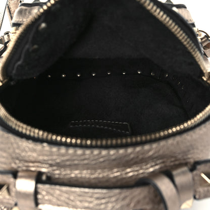 Valentino Garavani Metallic Pebbled Calfskin Mini Rockstud Backpack Sasso 4 of 8