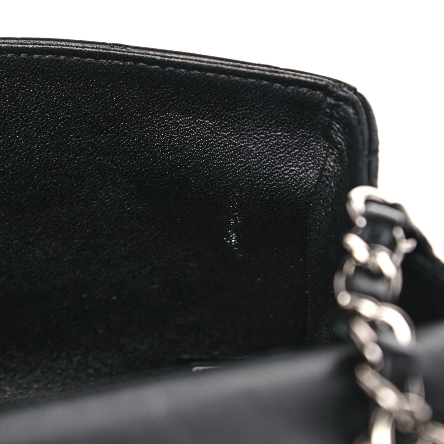 Chanel Lambskin Quilted Mini Rectangular Flap Black 10 of 11