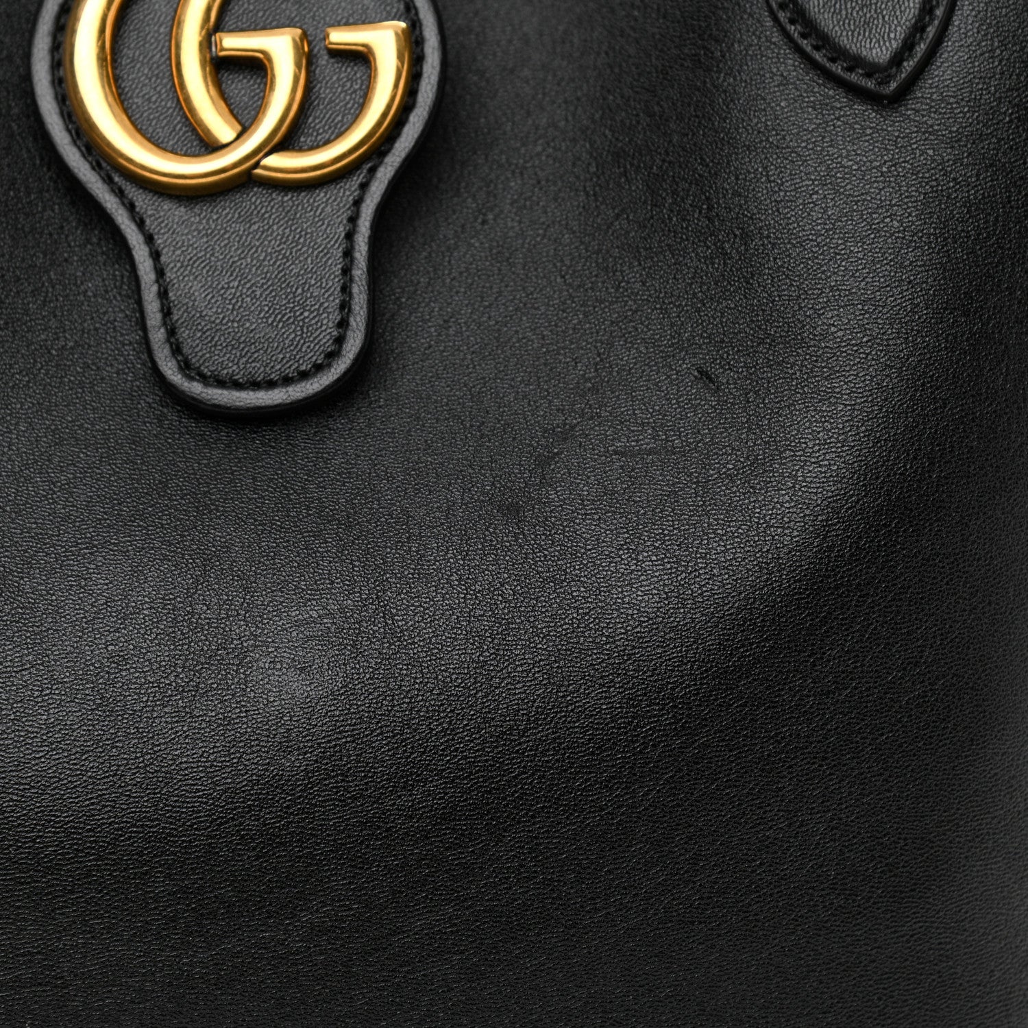 Gucci New Sakai Calfskin Lux Medium Dahlia Tote Black 12 of 14