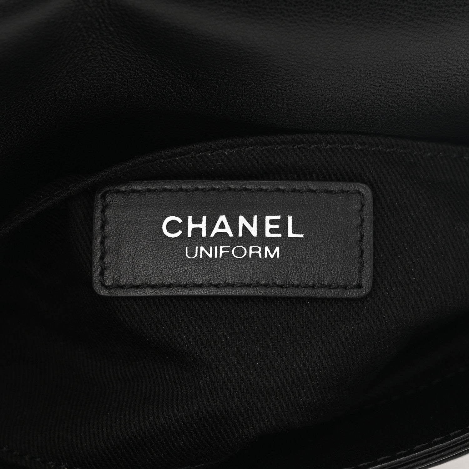 Chanel Calfskin Quilted CC Uniform Flap Belt Bag Black 5 of 10