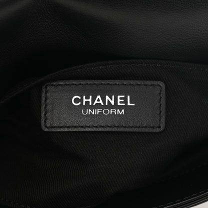 Chanel Calfskin Quilted CC Uniform Flap Belt Bag Black 5 of 10