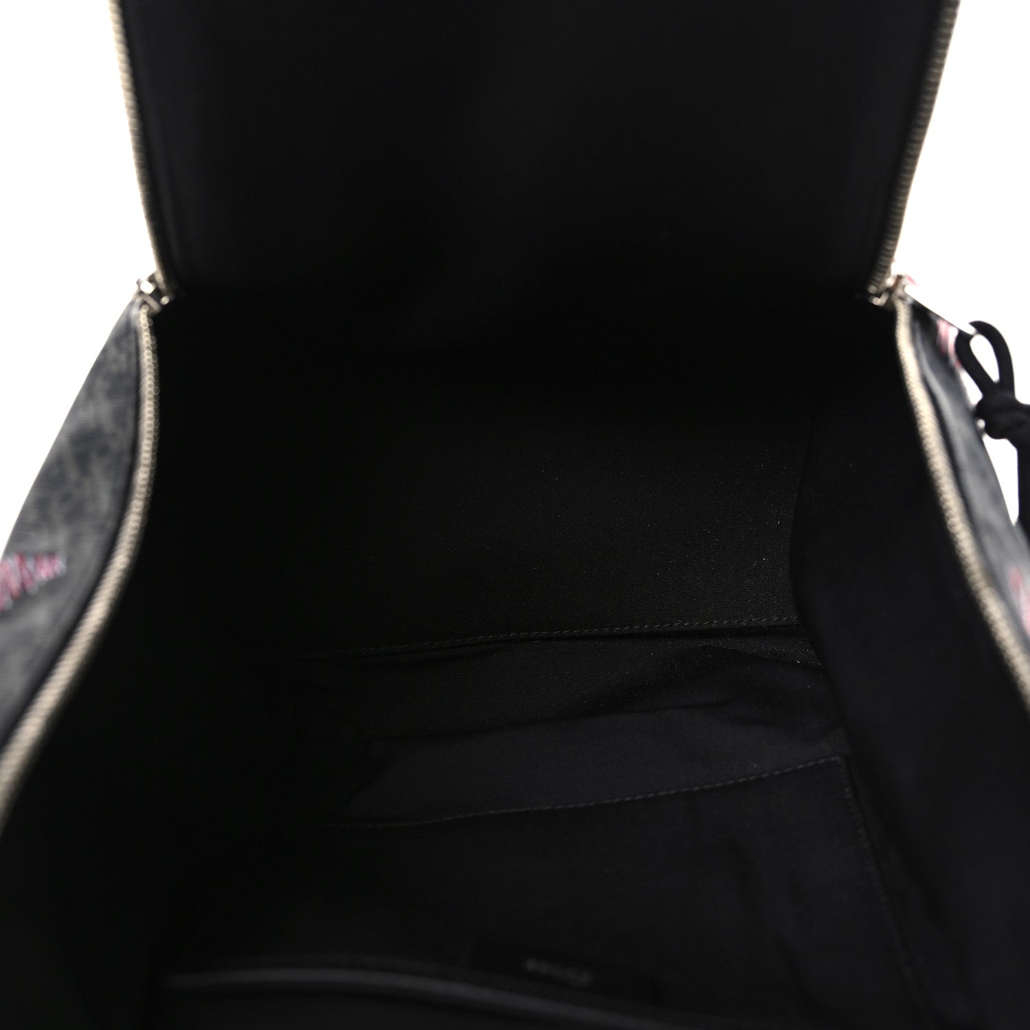 Christian Dior HOMME Coated Canvas Darklight Stitched Sling Backpack Black 5 of 9