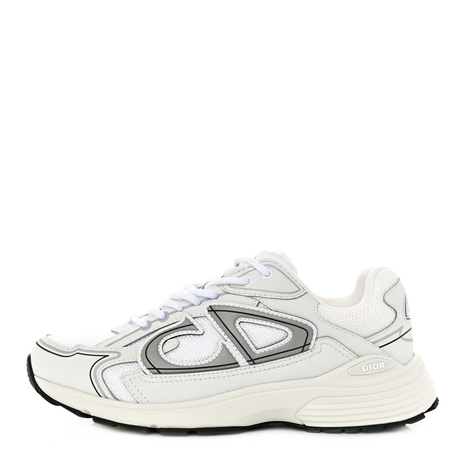 Christian Dior Technical Mesh Calfskin B30 Sneakers 39 White Grey 1 of 10