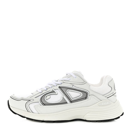Christian Dior Technical Mesh Calfskin B30 Sneakers 39 White Grey 1 of 10