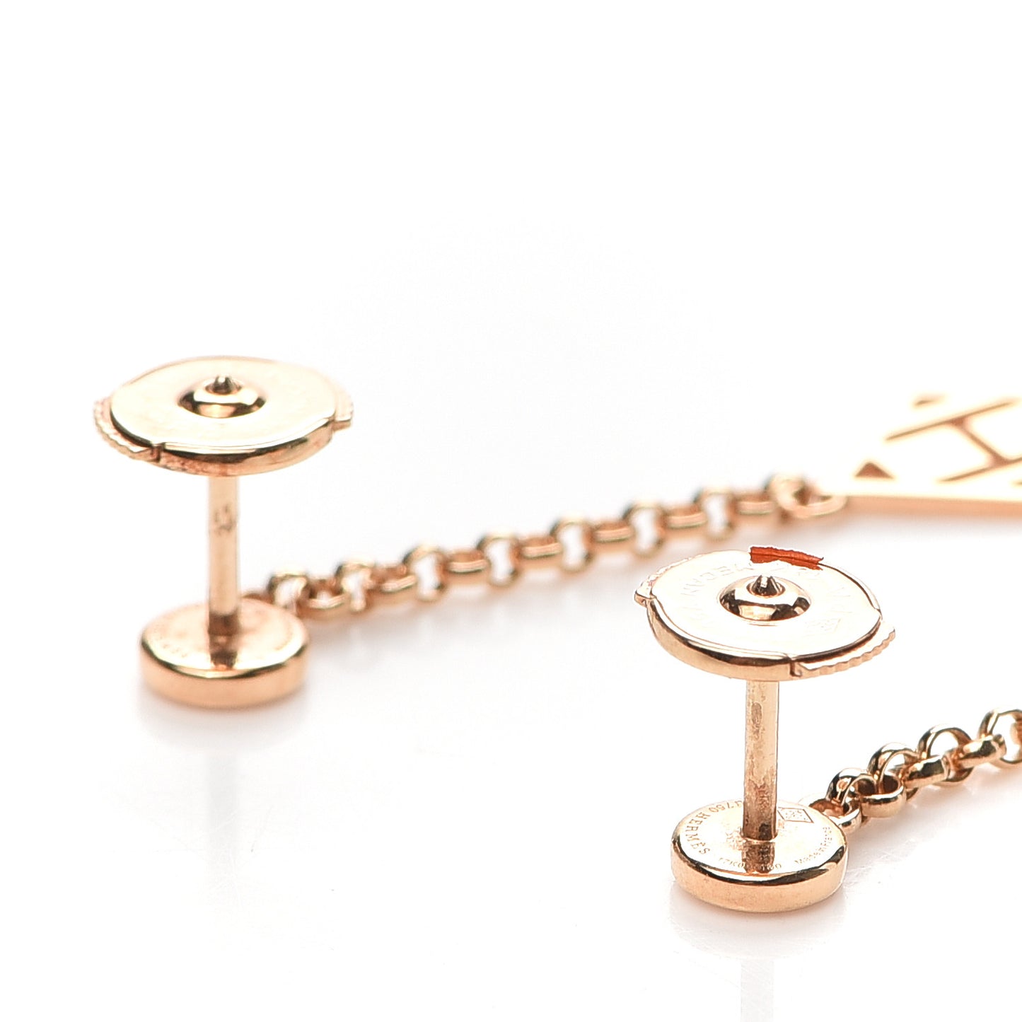 18K Rose Gold Diamond Gambade Earrings