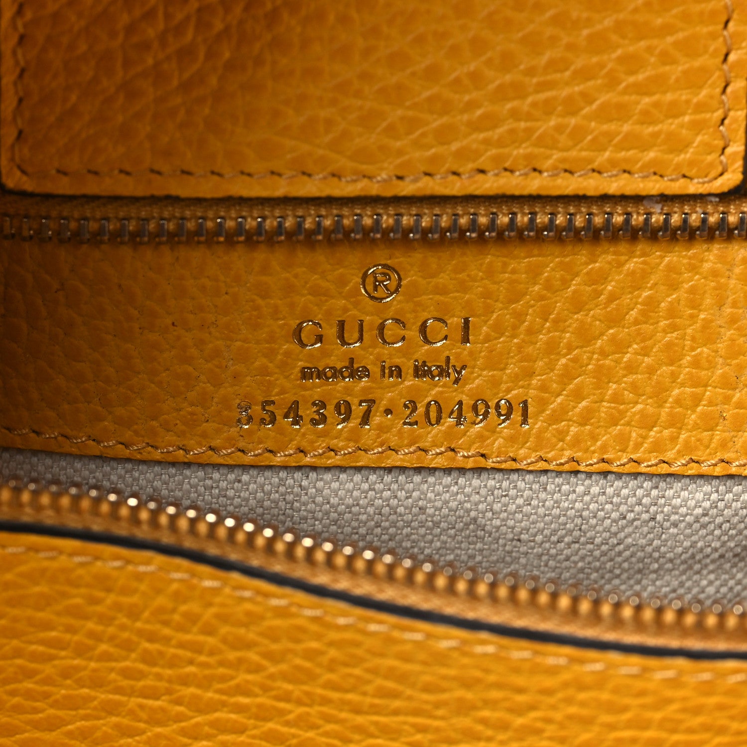 Gucci Dollar Calfskin Medium Swing Tote Yellow 6 of 8