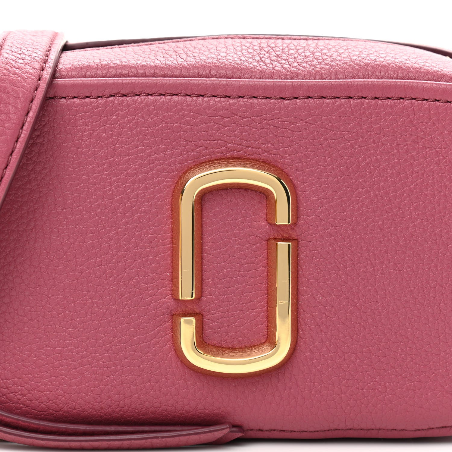 Marc Jacobs Supple Natural Grain Calfskin Softshot 17 Bag Dusty Ruby 6 of 8