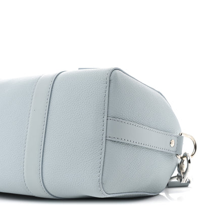 Louis Vuitton Grained Calfskin Aerogram City Keepall Cloud Blue 9 of 10