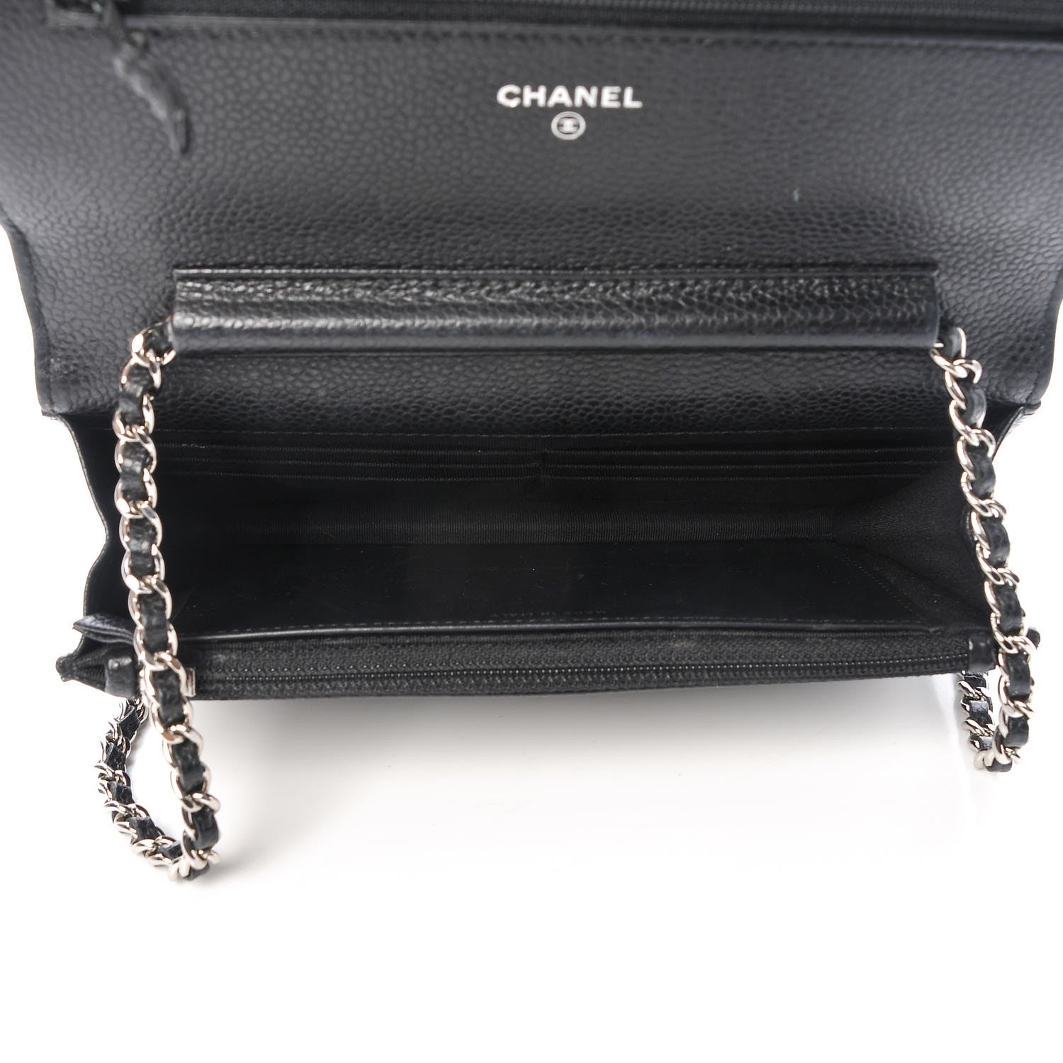 Chanel Caviar Quilted Wallet On Chain WOC Black 5 of 10