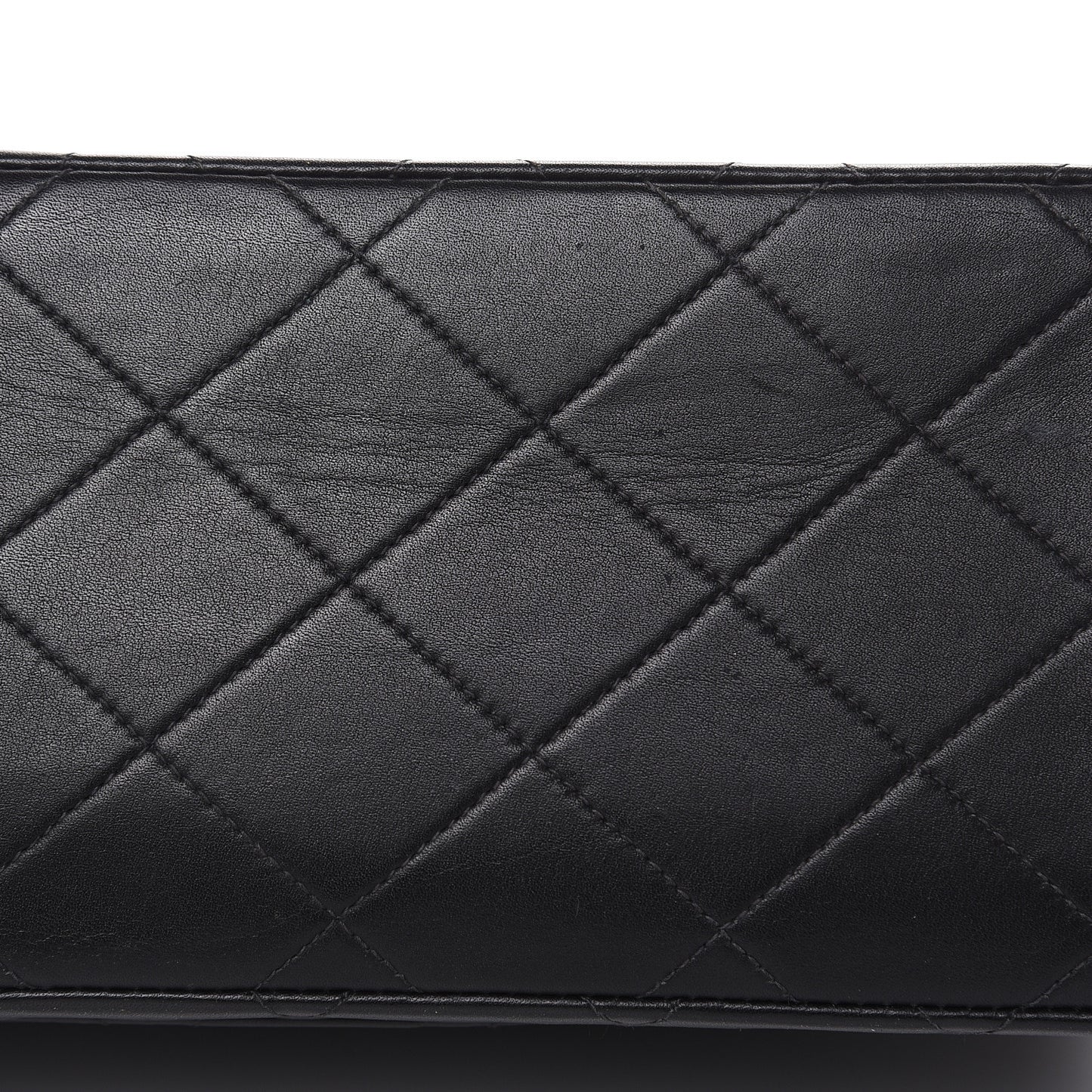 Lambskin Quilted XL Jumbo Single Flap Black