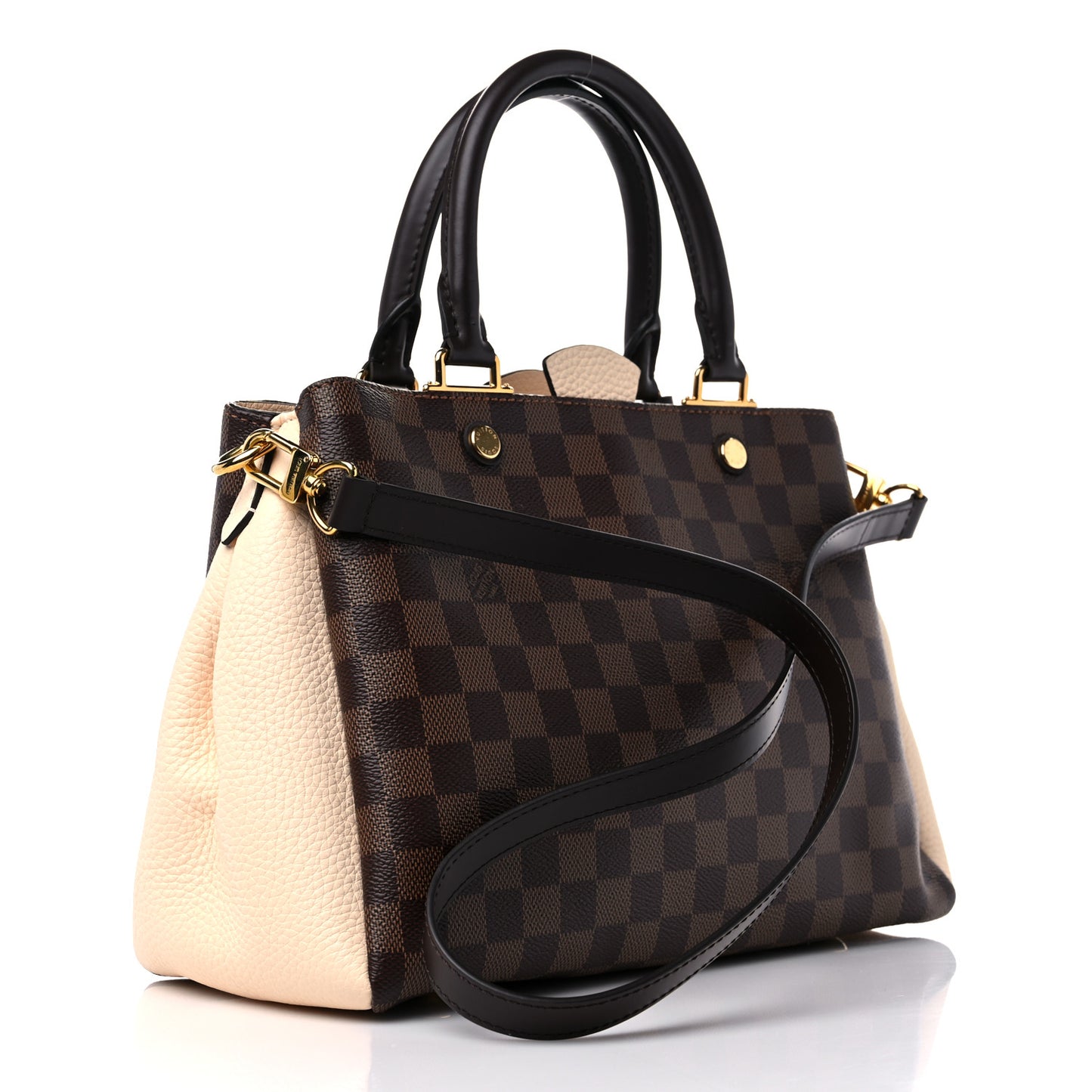 Damier Ebene Cuir Taurillon Brittany Creme
