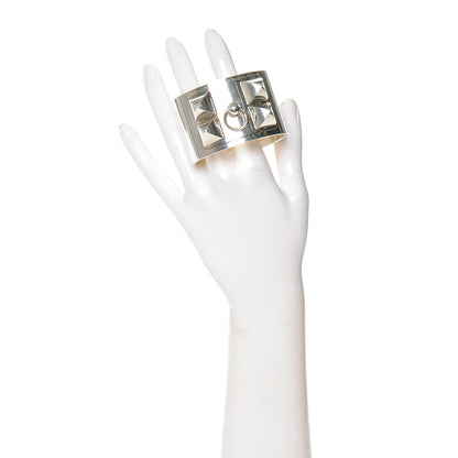 Hermes Sterling Silver Collier De Chien Bracelet LG 2 of 9