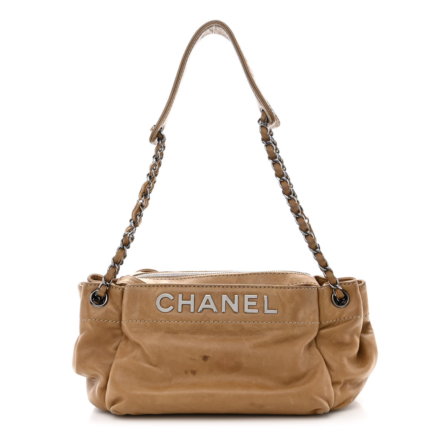 Chanel Lambskin Lax Accordion Flap Brown 1 of 15
