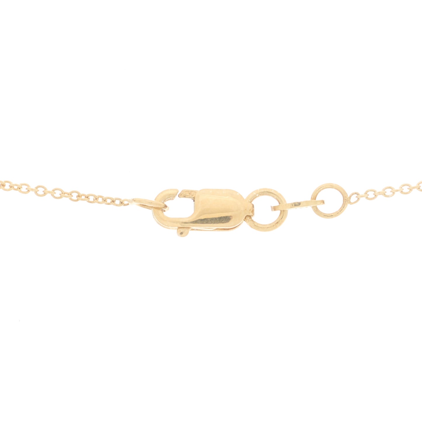 18K Yellow Gold Diamond Love Letter L Pendant Necklace
