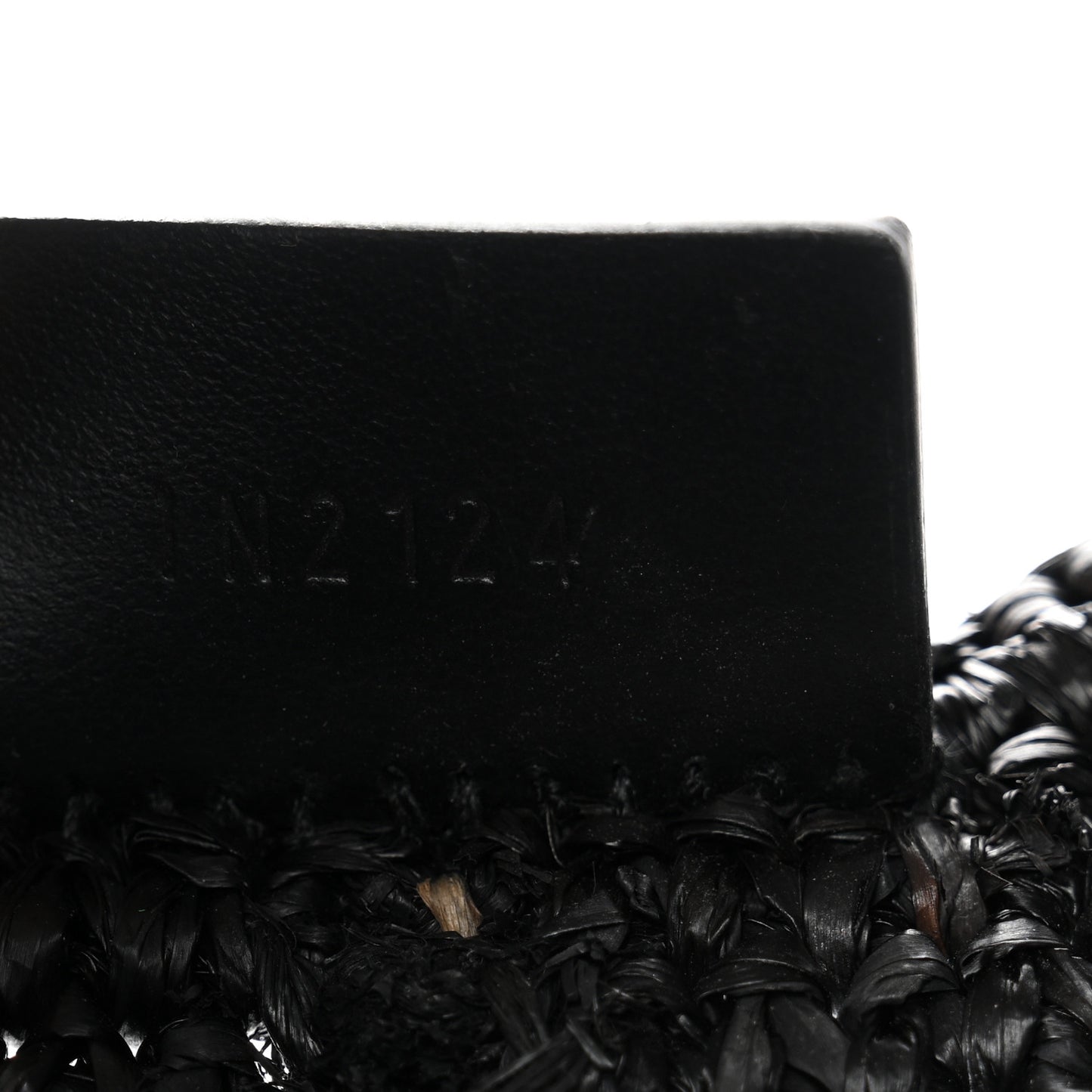 Raffia Le Petite Carre Spiaggia Square Tote Black
