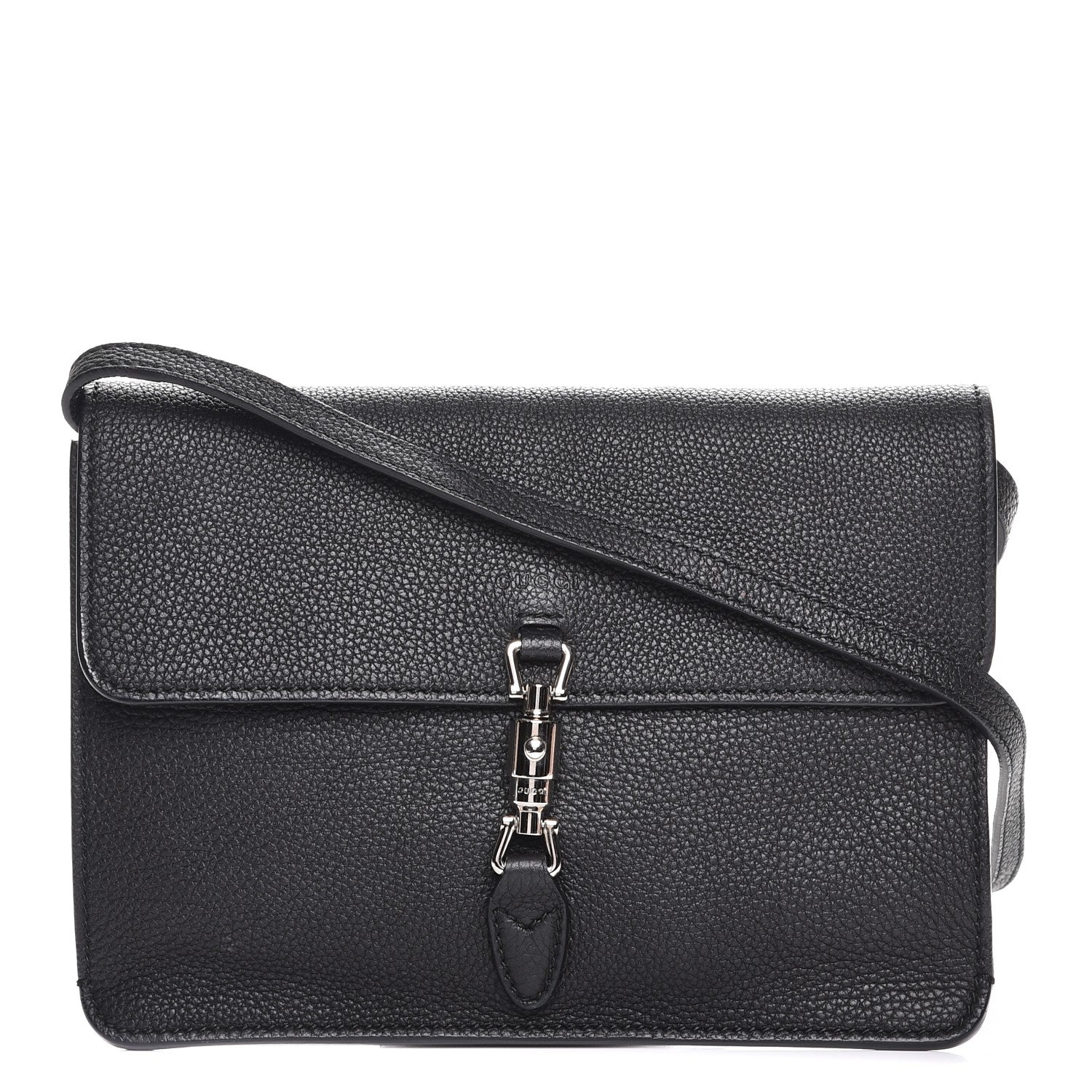 Gucci Grand Prix Calfskin Jackie Convertible Shoulder Bag Black 1 of 7
