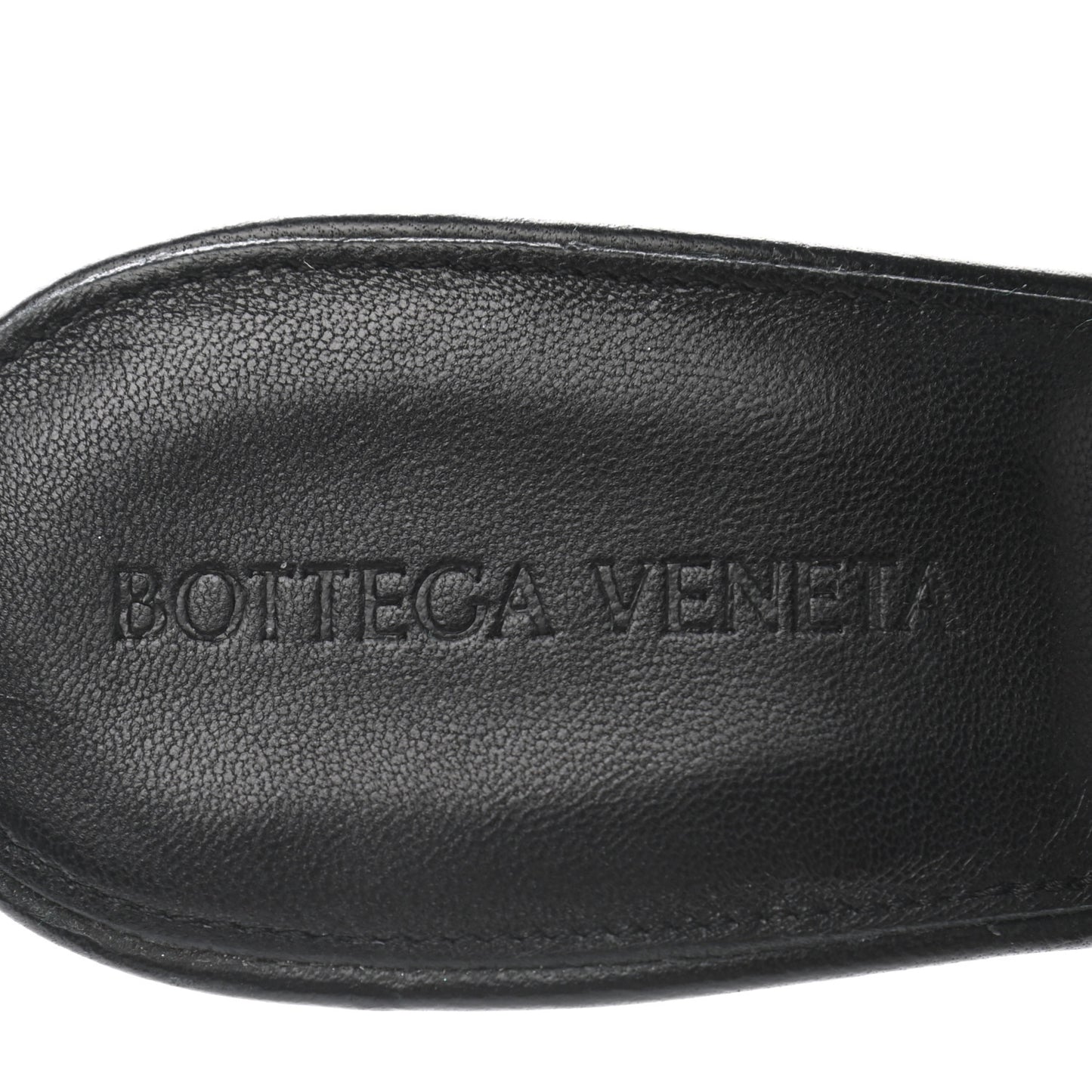 Nappa Maxi Intrecciato Lido Mule Sandals 38.5 Black