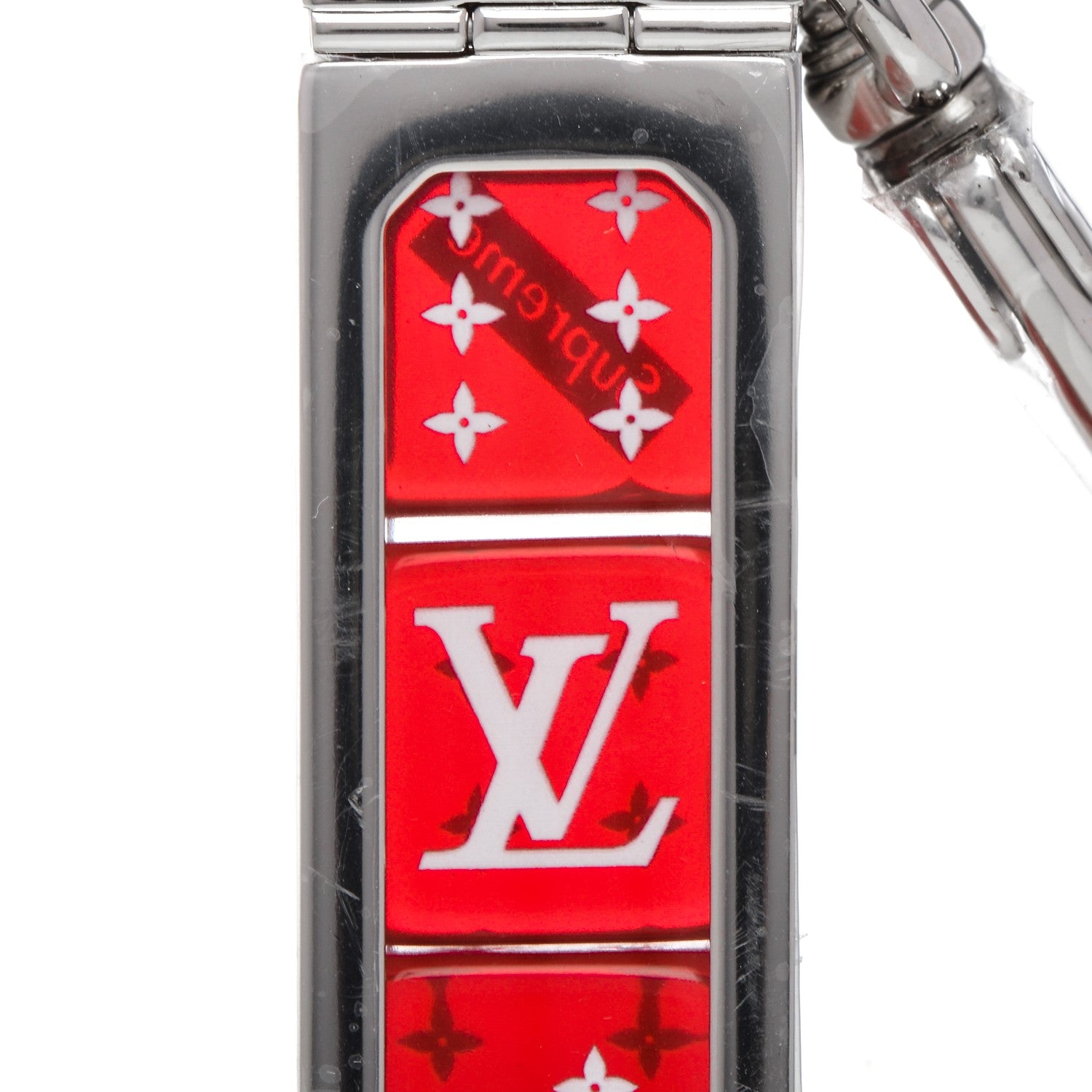 Louis Vuitton X SUPREME Dice Key Chain Bag Charm Red 193614