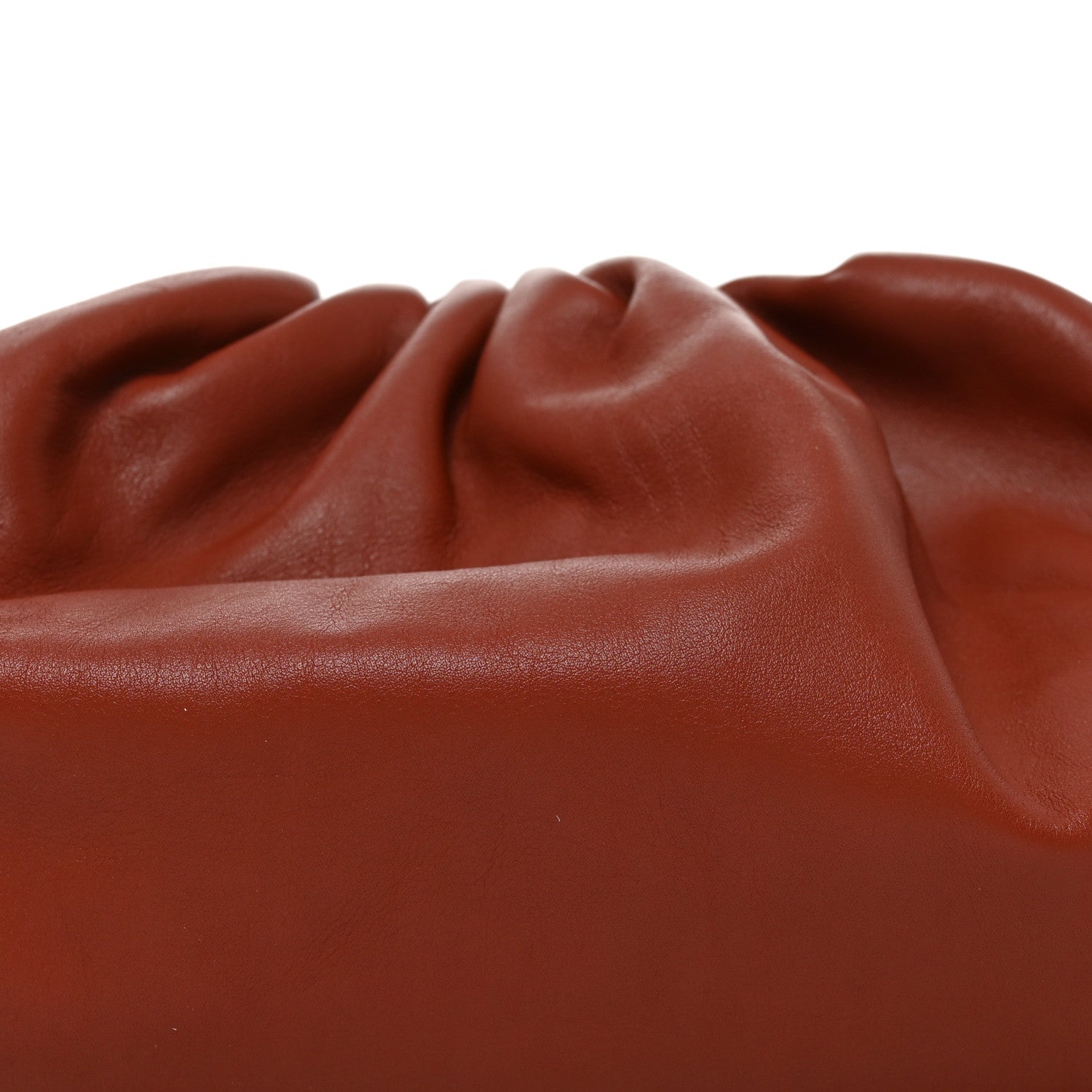 Bottega Veneta Smooth Butter Calf The Pouch Oversized Clutch Rust 8 of 10