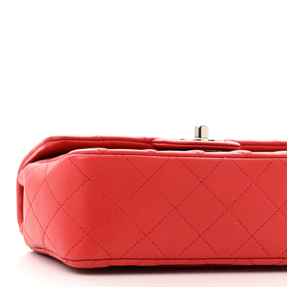 Chanel Lambskin Quilted Mini Rectangular Flap Red 9 of 10