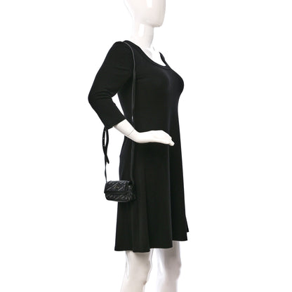 Versace Coated Canvas La Greca Signature Print Mini Bag Black 2 of 10