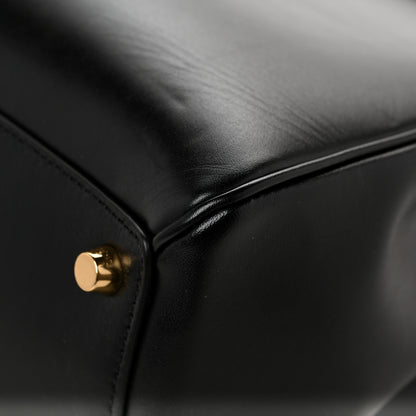 Celine Satinated Calfskin Medium 16 Top Handle Bag Black 11 of 12